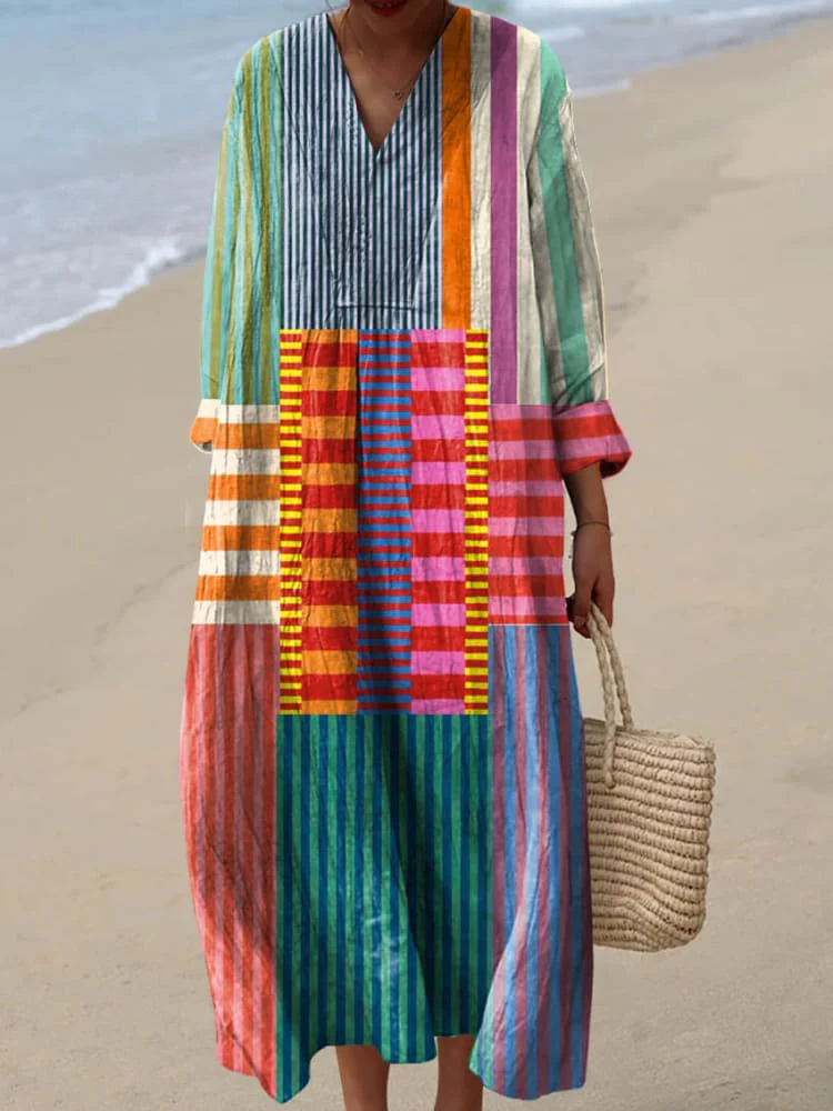 Robe imprimée brise d'été