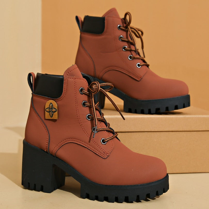 Emma | Bottines à talon avec plateforme