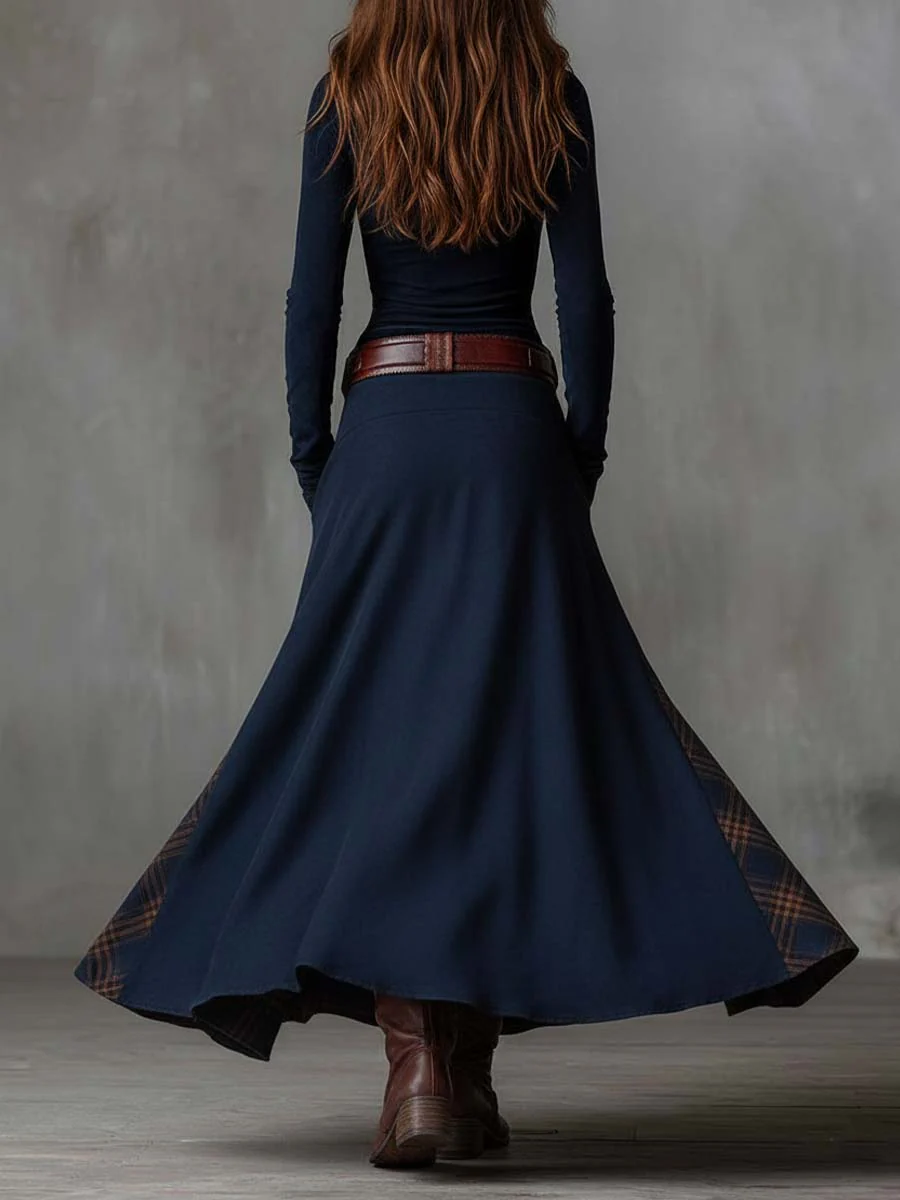 LEONORA™ | Robe vintage longue avec une coupe flatteuse et un look bohème intemporel (Inclut une ceinture)