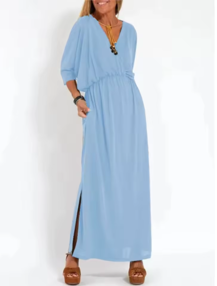 ISABELLA | Robe Longue Flottante au Style Unique pour Toutes les Occasions