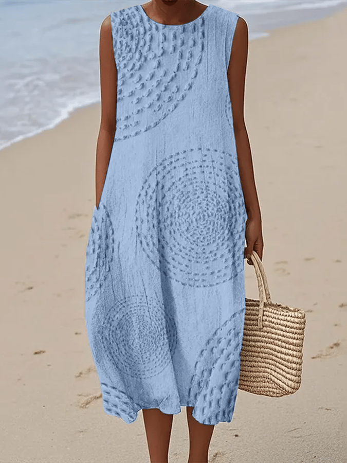 Robe imprimée brise d'été