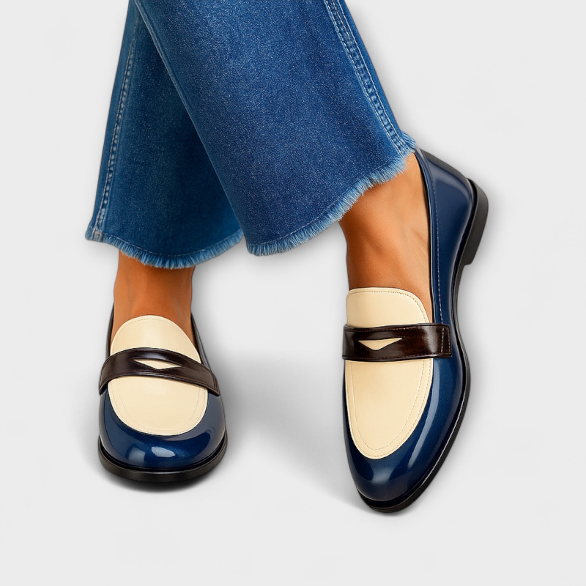 Claudia | Mocassins de contraste