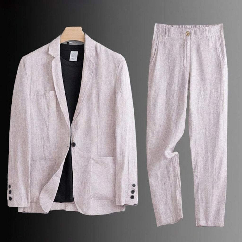 Luco™ | Costume en lin premium à coupe classique