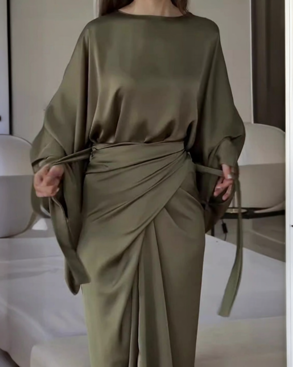 Bianca™ | Robe maxi satin premium