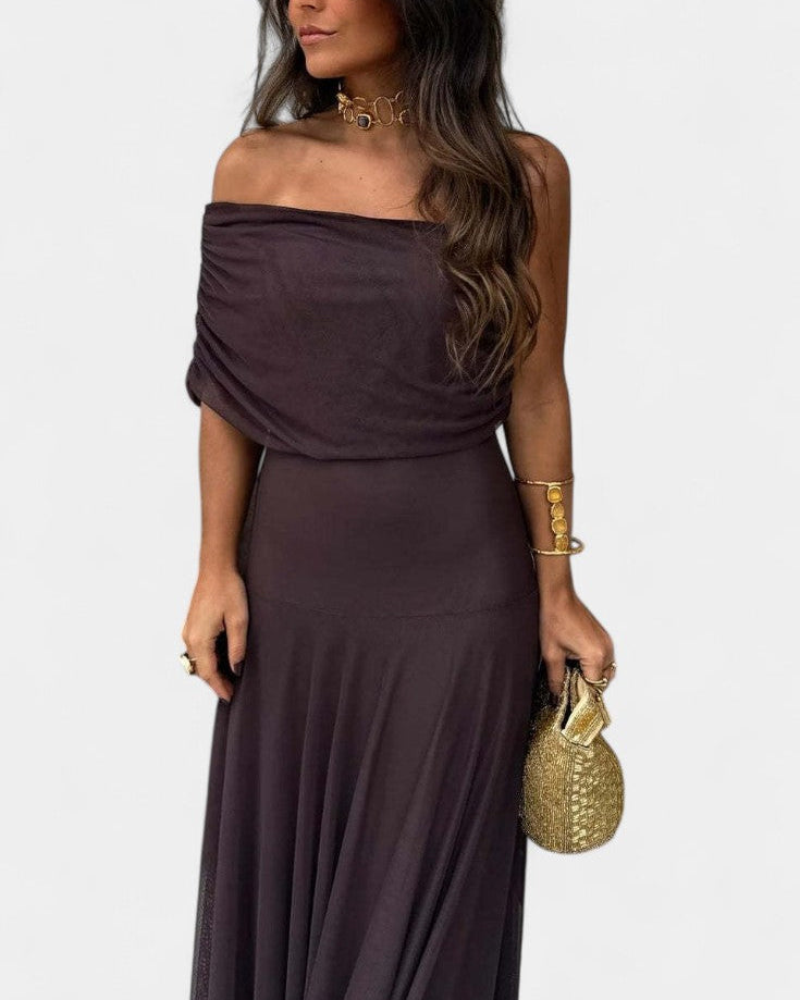 Alicia™ | Robe maxi à une épaule