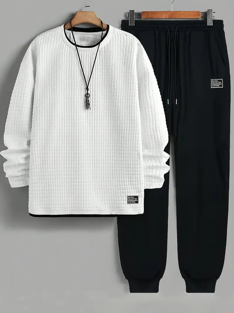 Derrel™ | Ensemble gaufré à col rond