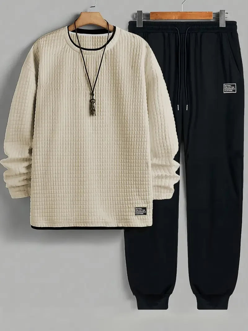 Derrel™ | Ensemble gaufré à col rond