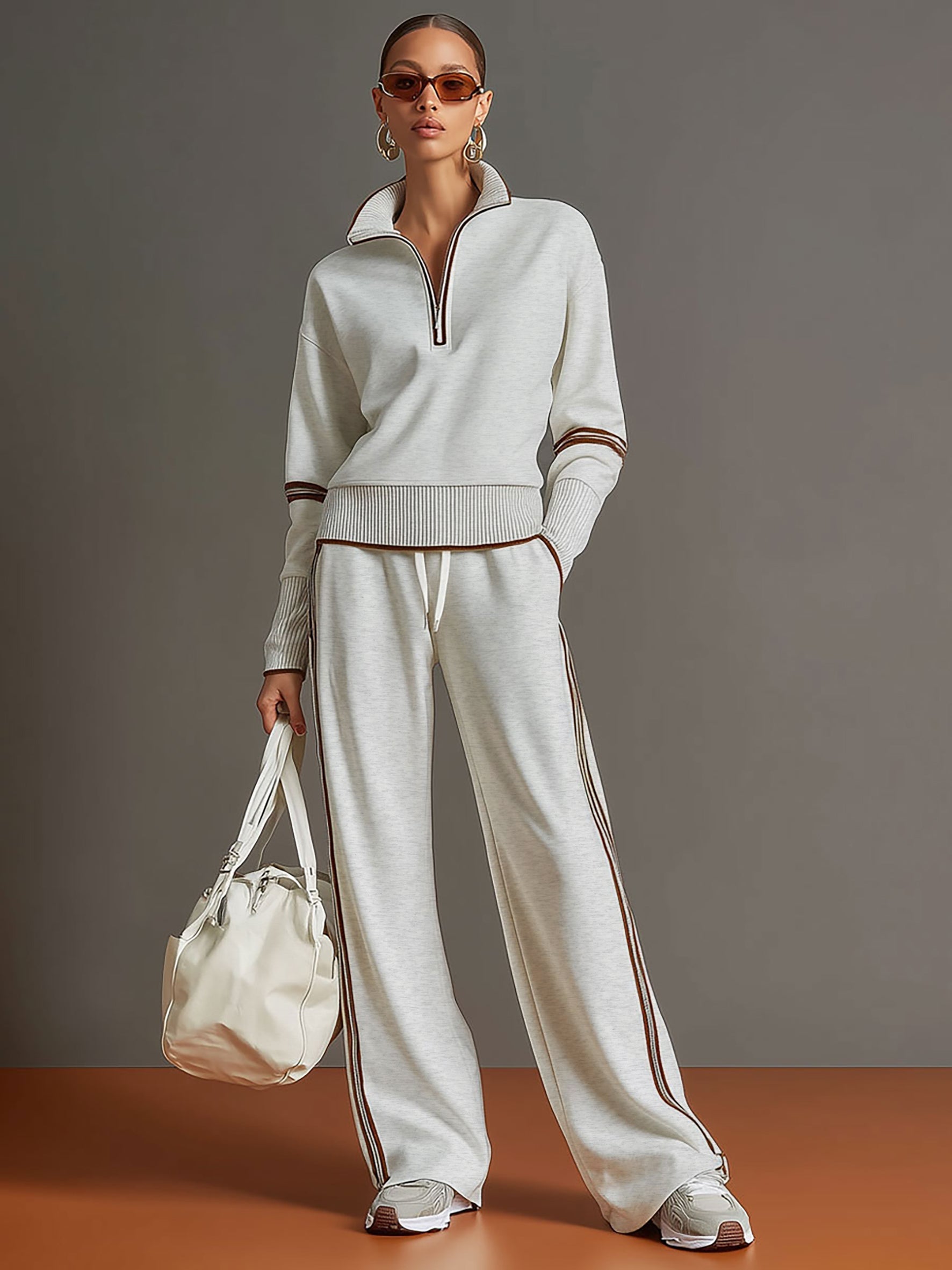 Marietta – blouse et pantalon à jambes larges