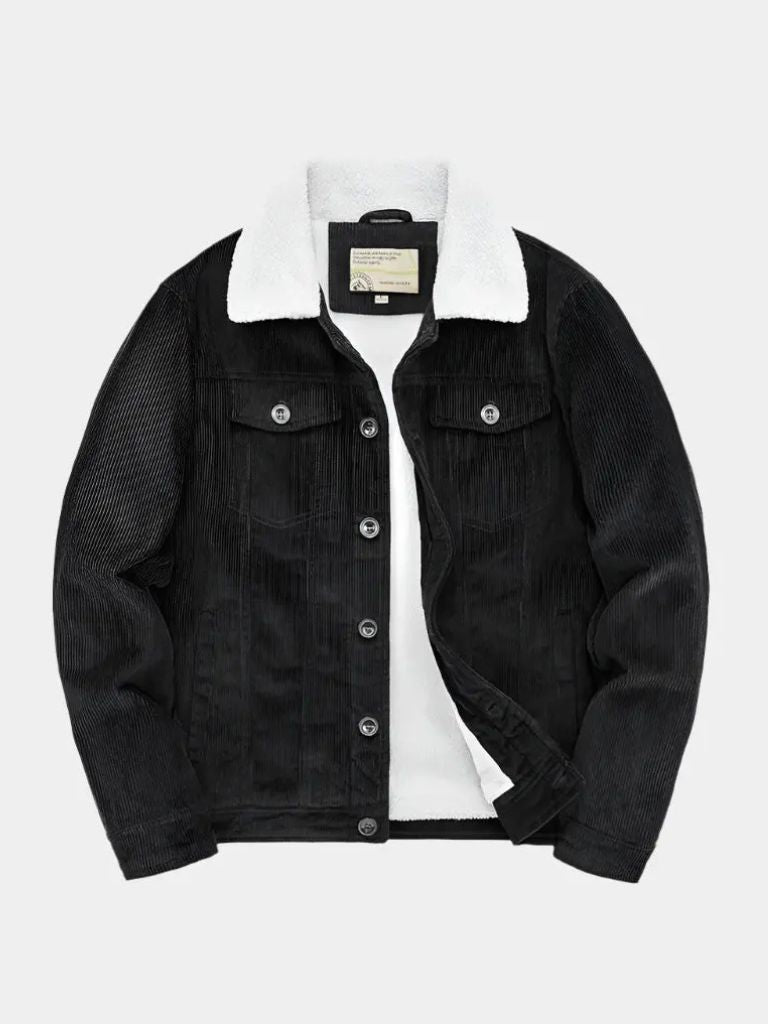 TIAGO | Veste en Velours Côtelé Vintage Minimaliste