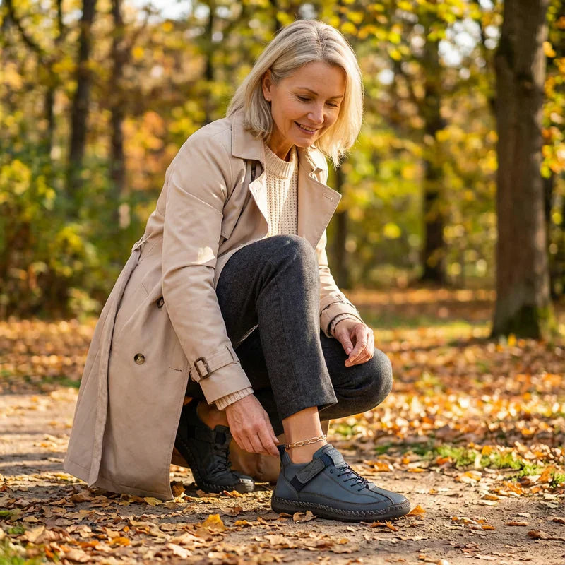 Gisela - Chaussures confortables effet peau
