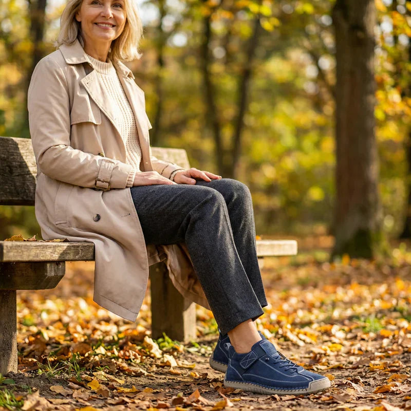 Gisela - Chaussures confortables effet peau
