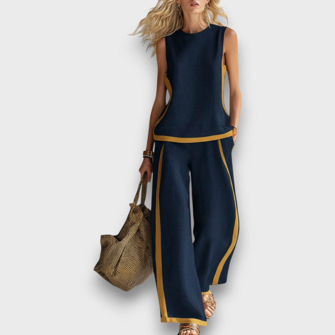 AURENE | ENSEMBLE EN LIN DE DEUX PIÈCES