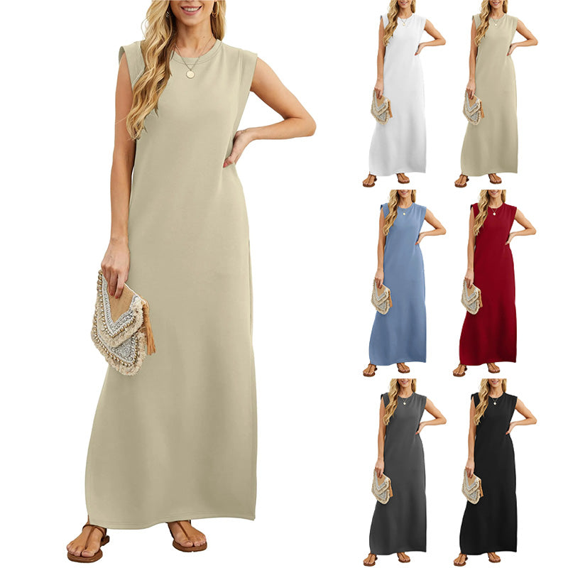 EMMA | Robe Longue Fluide Sans Rides