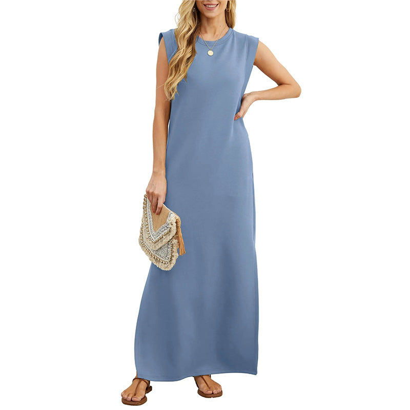 EMMA | Robe Longue Fluide Sans Rides