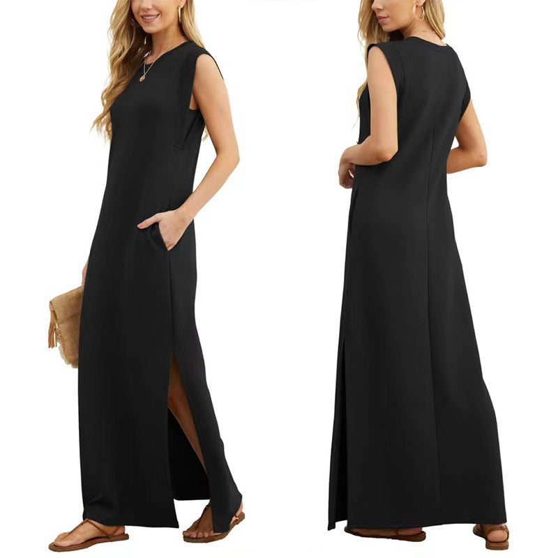 EMMA | Robe Longue Fluide Sans Rides