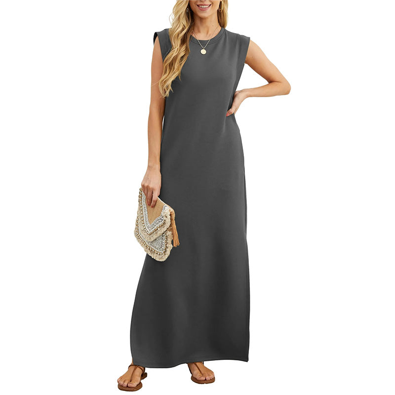 EMMA | Robe Longue Fluide Sans Rides