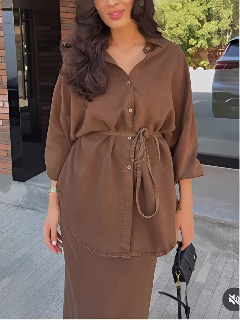 Radomira – ensemble d'un blouse nouée