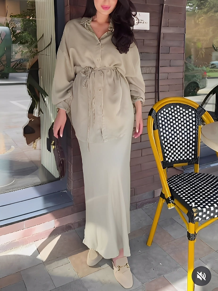Radomira – ensemble d'un blouse nouée