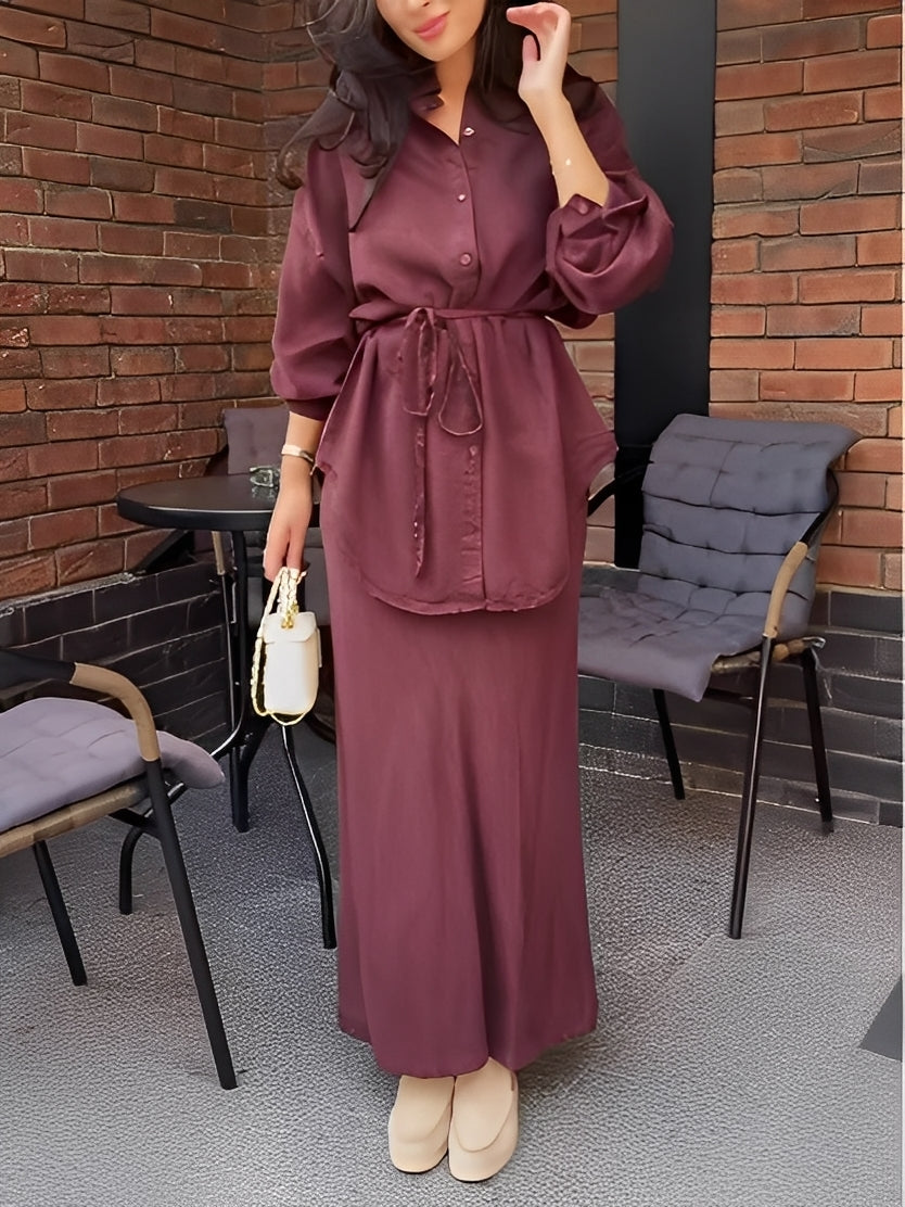 Radomira – ensemble d'un blouse nouée