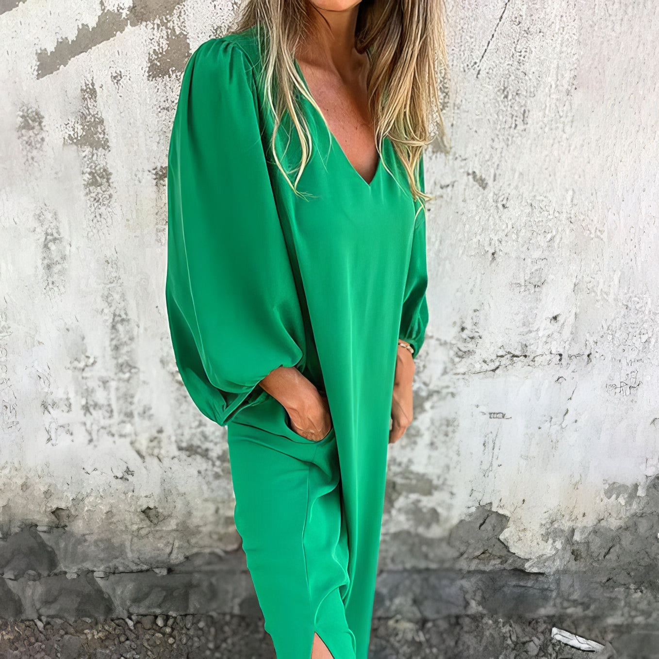 LIVIA | Robe Bohémienne Longue avec Poches et Coupe Stylée
