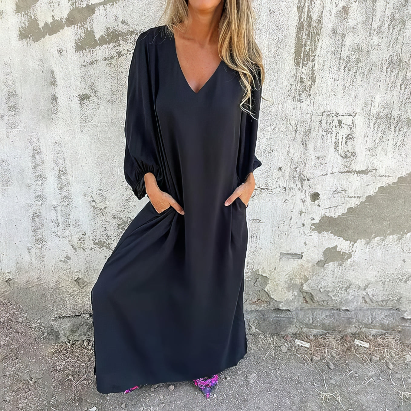 LIVIA | Robe Bohémienne Longue avec Poches et Coupe Stylée