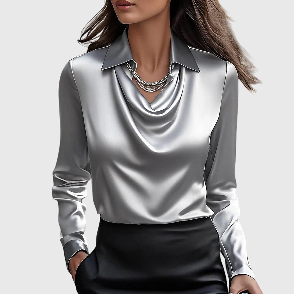 Nora™ – Blouse satinée élégante