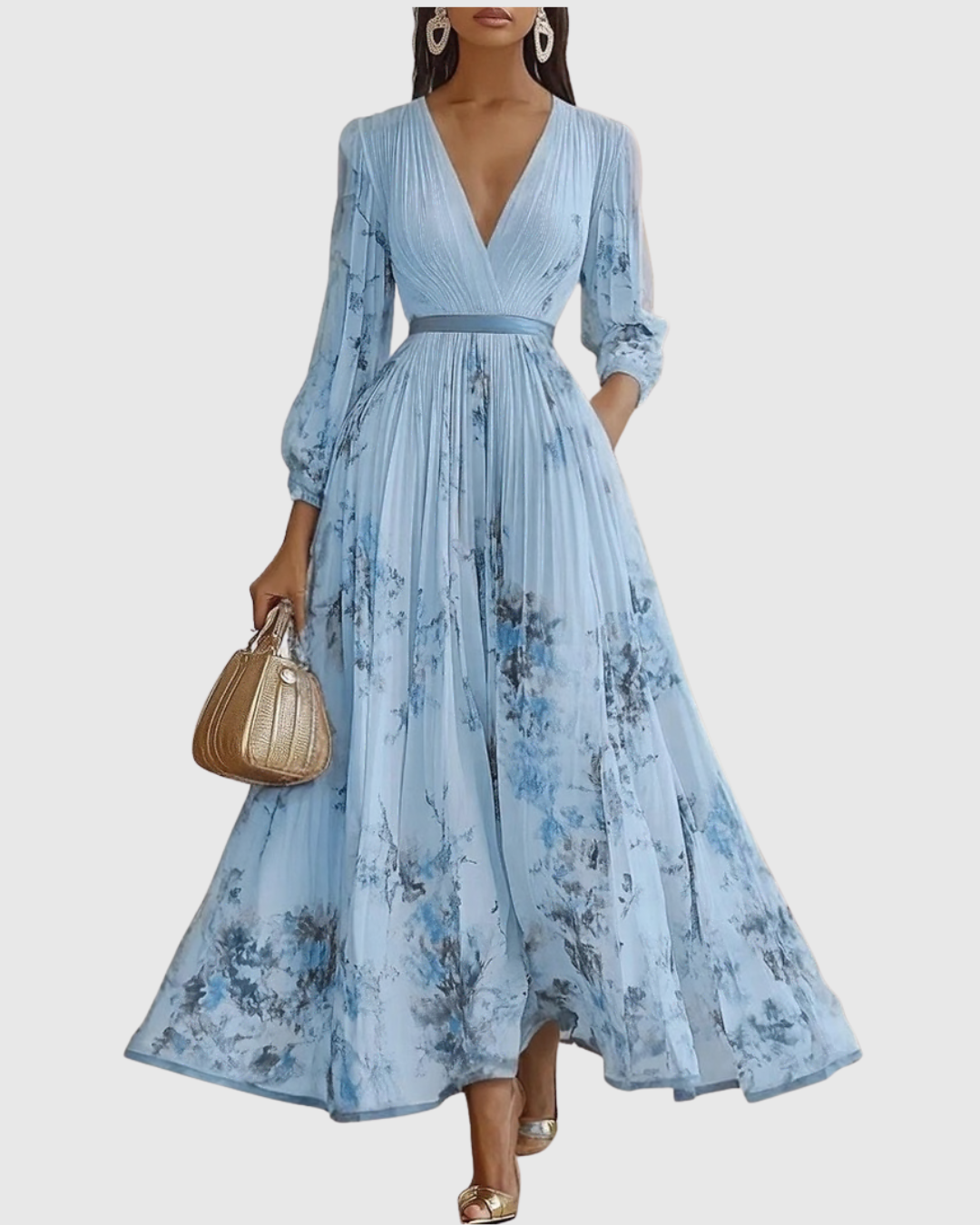 Siena™ | Robe maxi plissée élégante