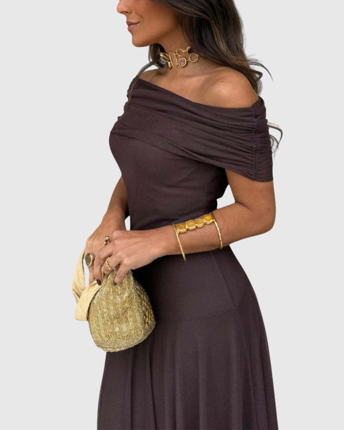 Alicia™ | Robe maxi à une épaule