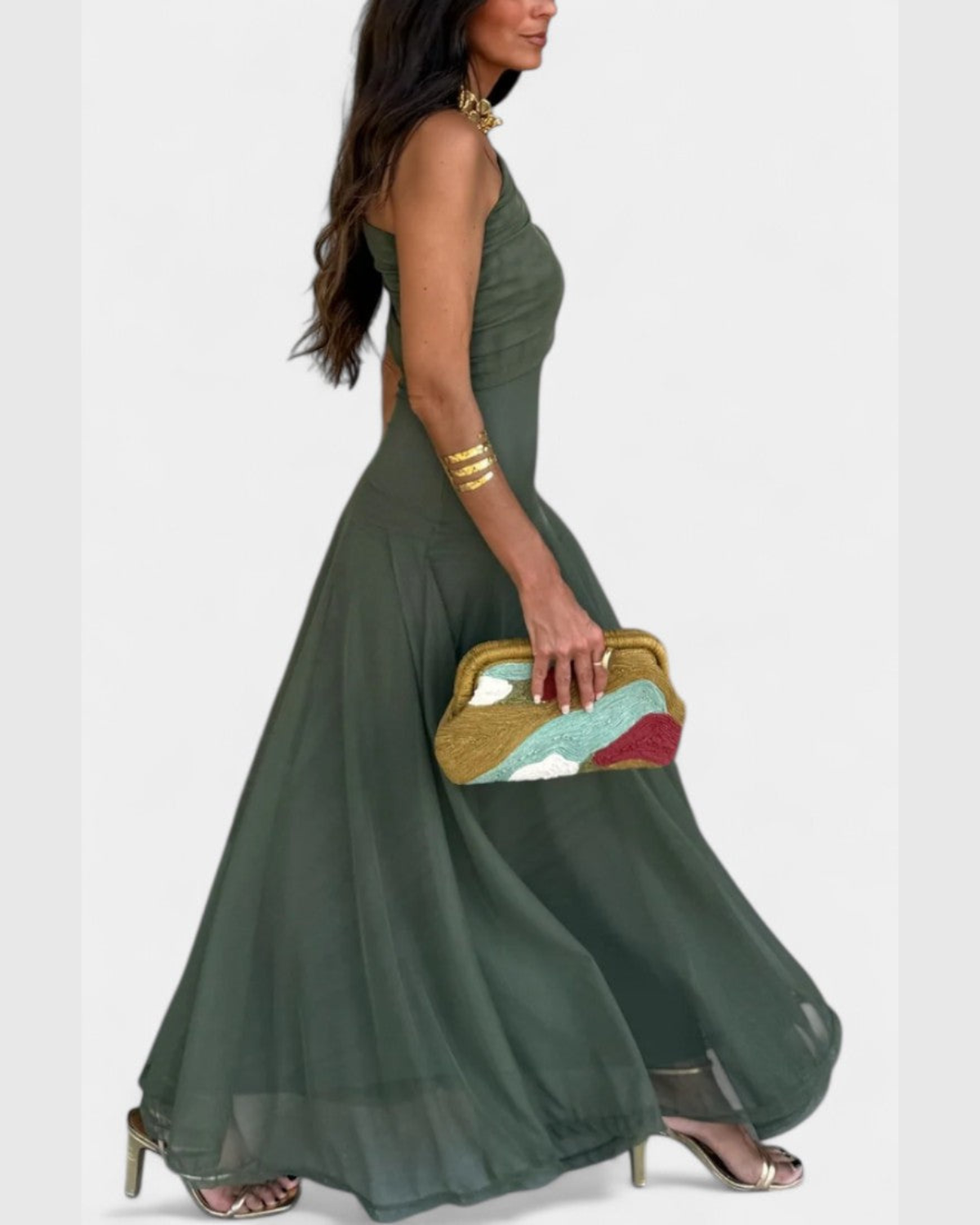 Alicia™ | Robe maxi à une épaule