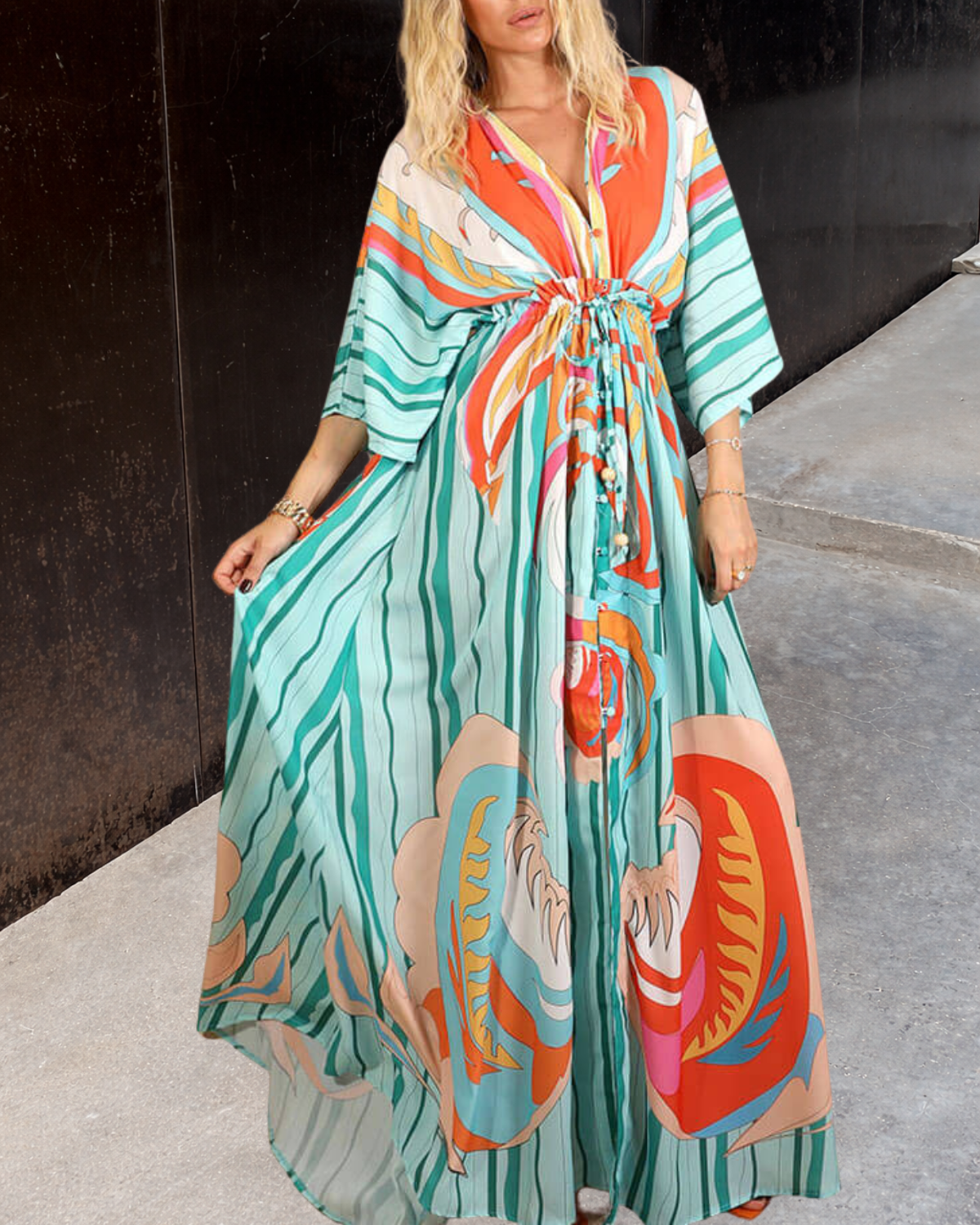 Sofi™ | Robe maxi à imprimé abstrait