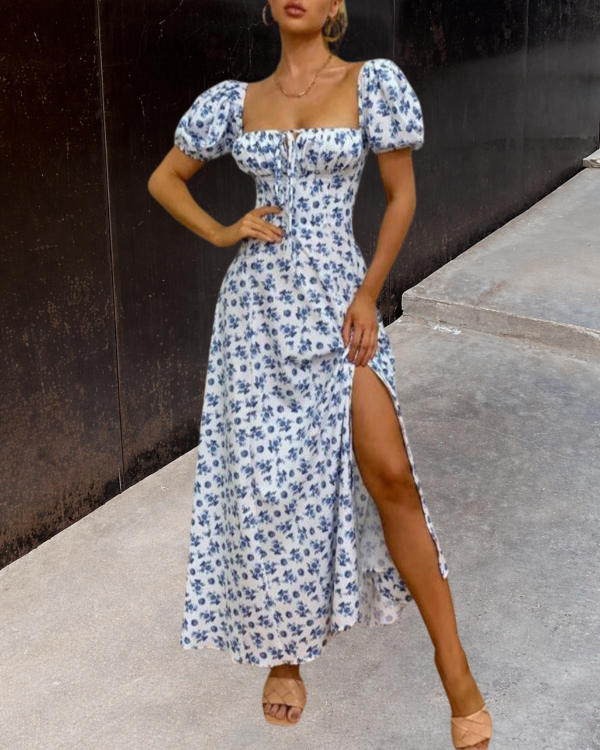 Veronica™ | Robe à manches bouffantes