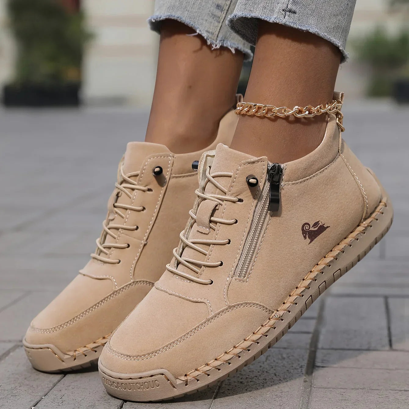 Mira – Chaussures confortables avec fermeture éclair