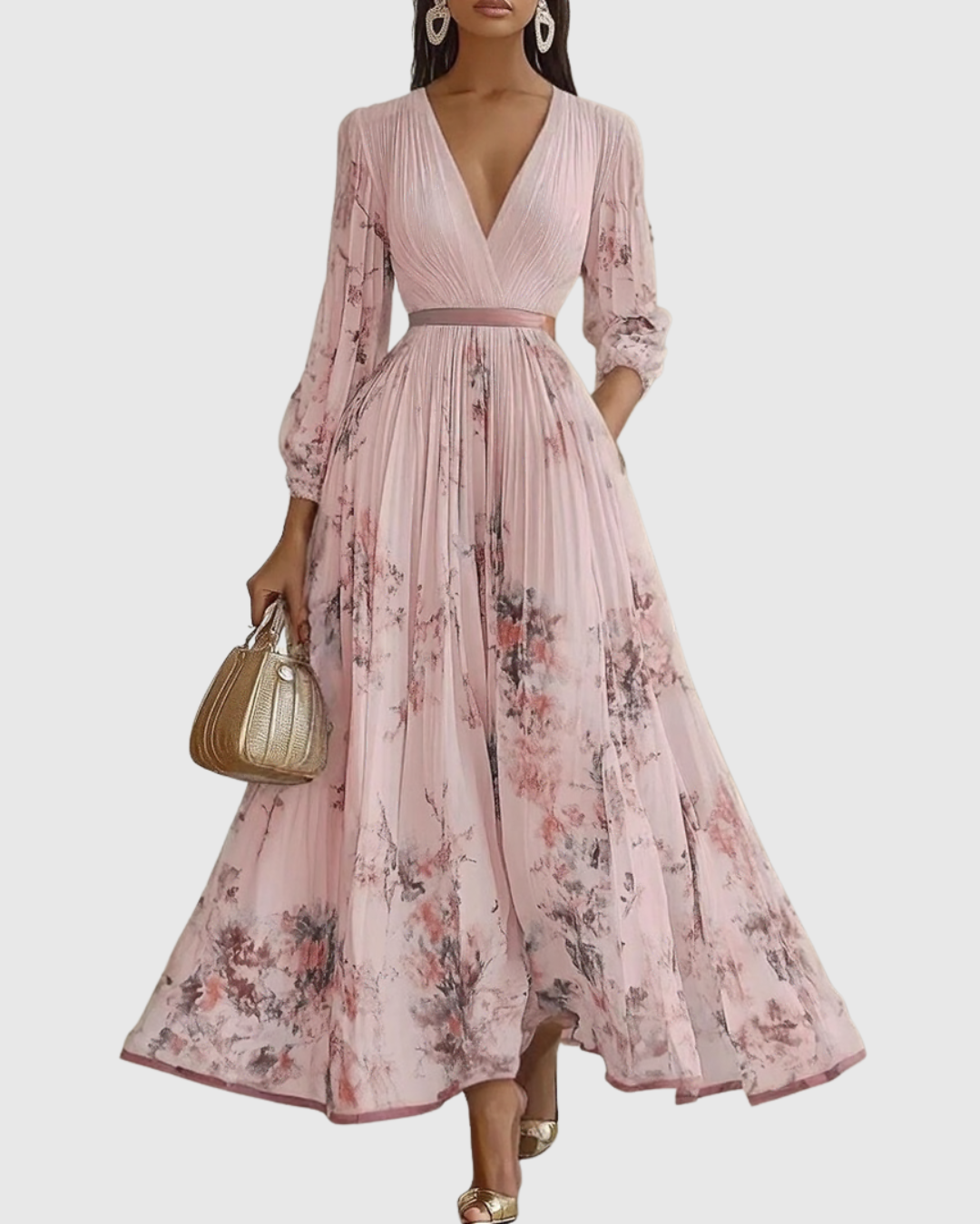 Siena™ | Robe maxi plissée élégante