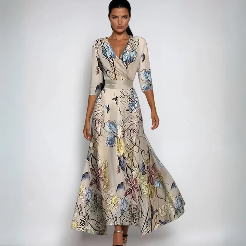 Sanne™ | Robe Confortable à Manches Trois-Quarts