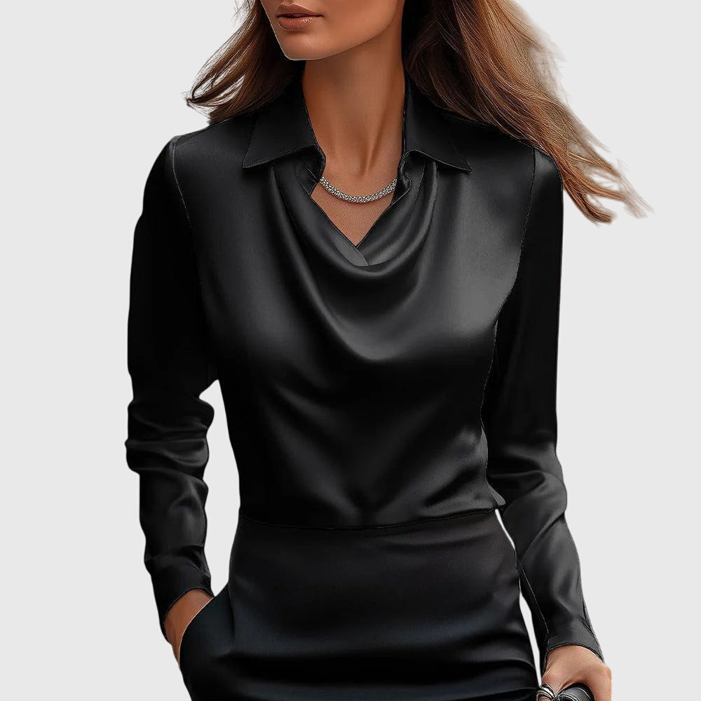 Nora™ – Blouse satinée élégante