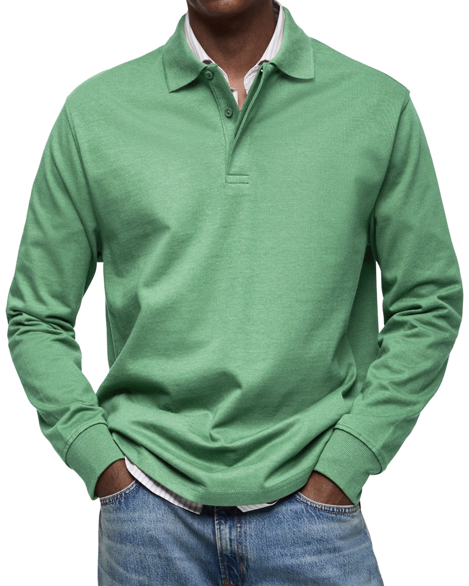 Theo™ | Polo de luxe à manches longues