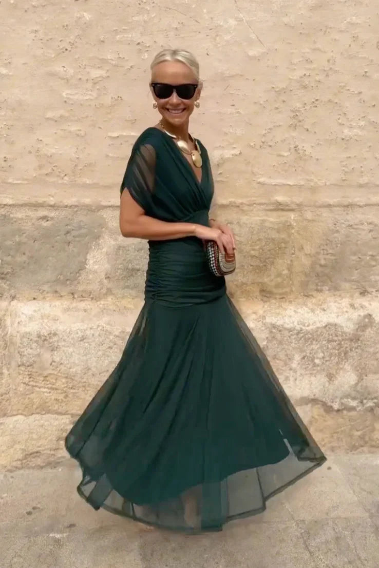 ISABELLA | Robe Maxi Élégante avec Taille Flatteuse et Classe Intemporelle