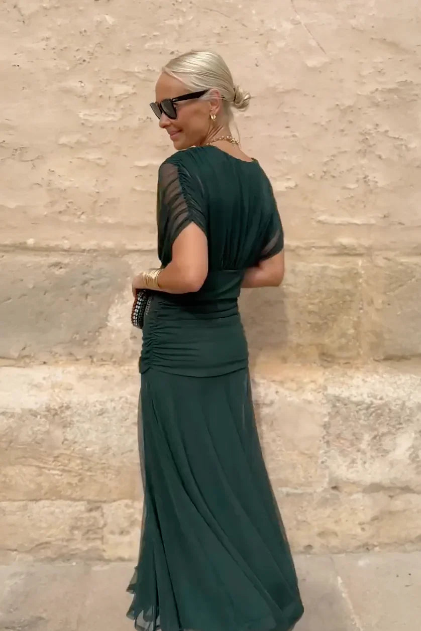 ISABELLA | Robe Maxi Élégante avec Taille Flatteuse et Classe Intemporelle