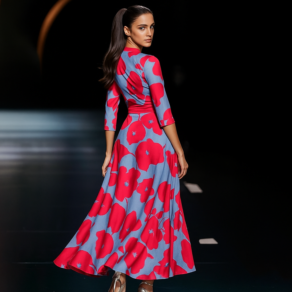 Sanne™ | Robe Confortable à Manches Trois-Quarts