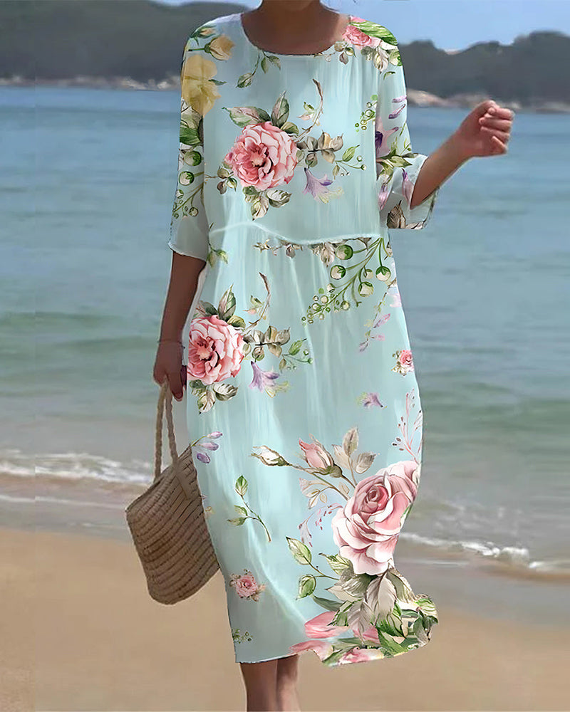 Annalisa | Robe Fleurie Élégante et Confortable pour les Jours Ensoleillés