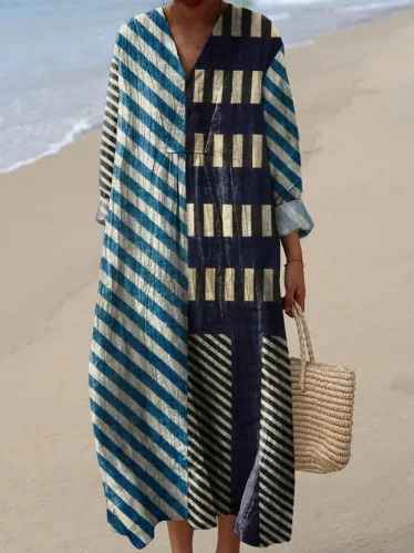 Robe imprimée brise d'été