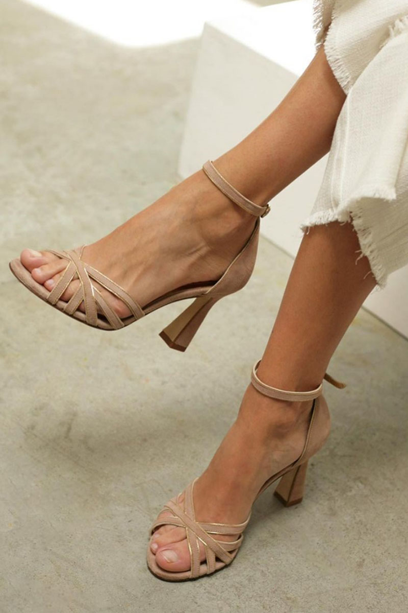 Victoria™ | Talons Slim à Bout Rond Patchwork
