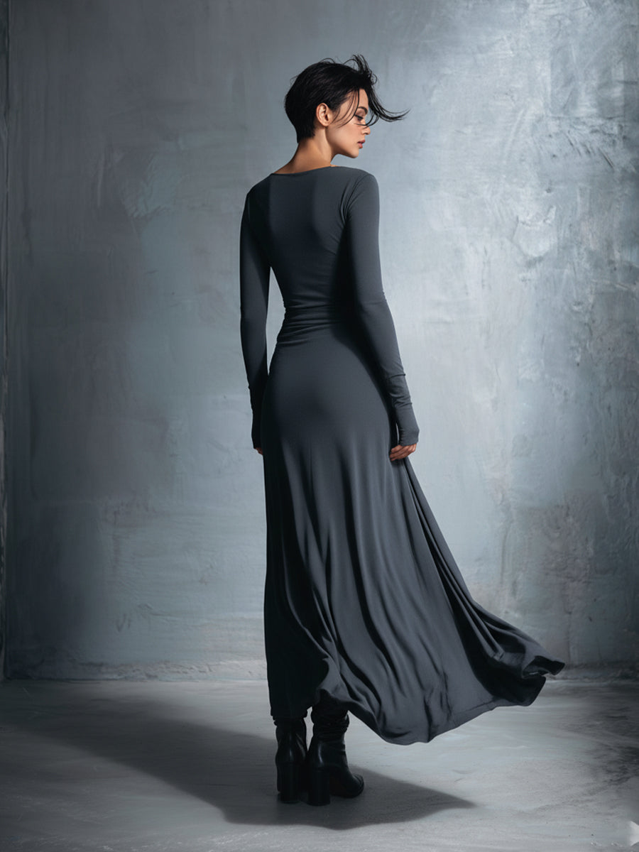 Nyama™ | Robe maxi avec nœud latéral