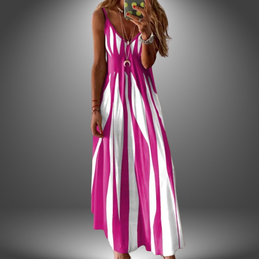 Angela | Robe Longue Élégante et Confortable