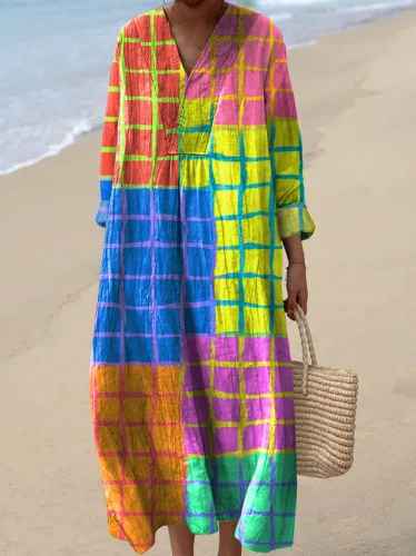Robe imprimée brise d'été