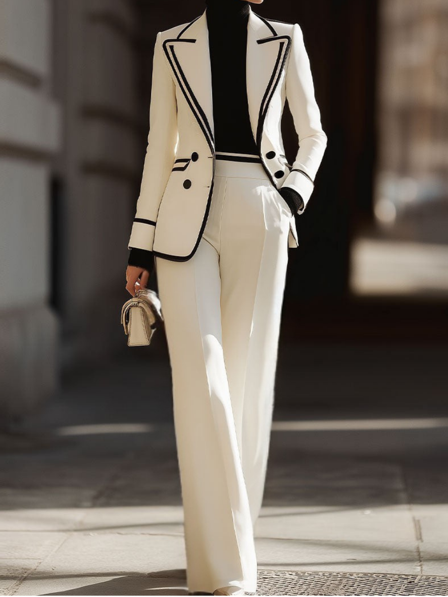Hildegarda – ensemble de costume à double boutonnage