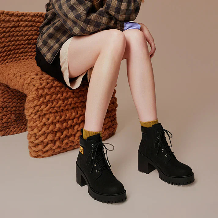 Emma | Bottines à talon avec plateforme