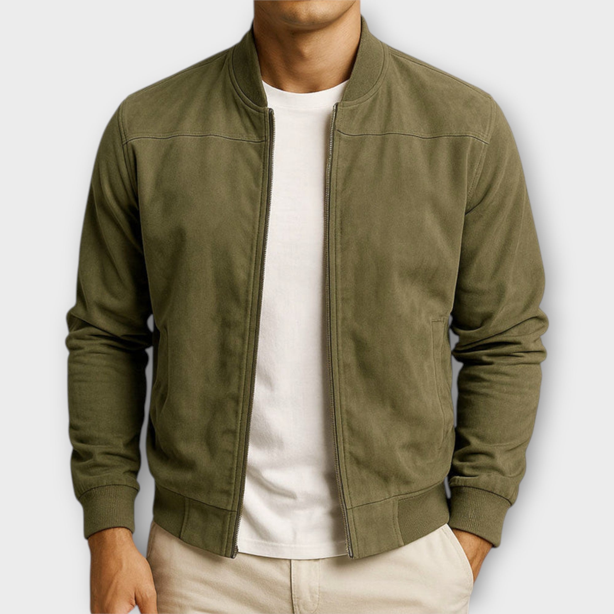 Ryan™ Veste Homme en Suédine – Élégance Discrète, Style Métropolitain