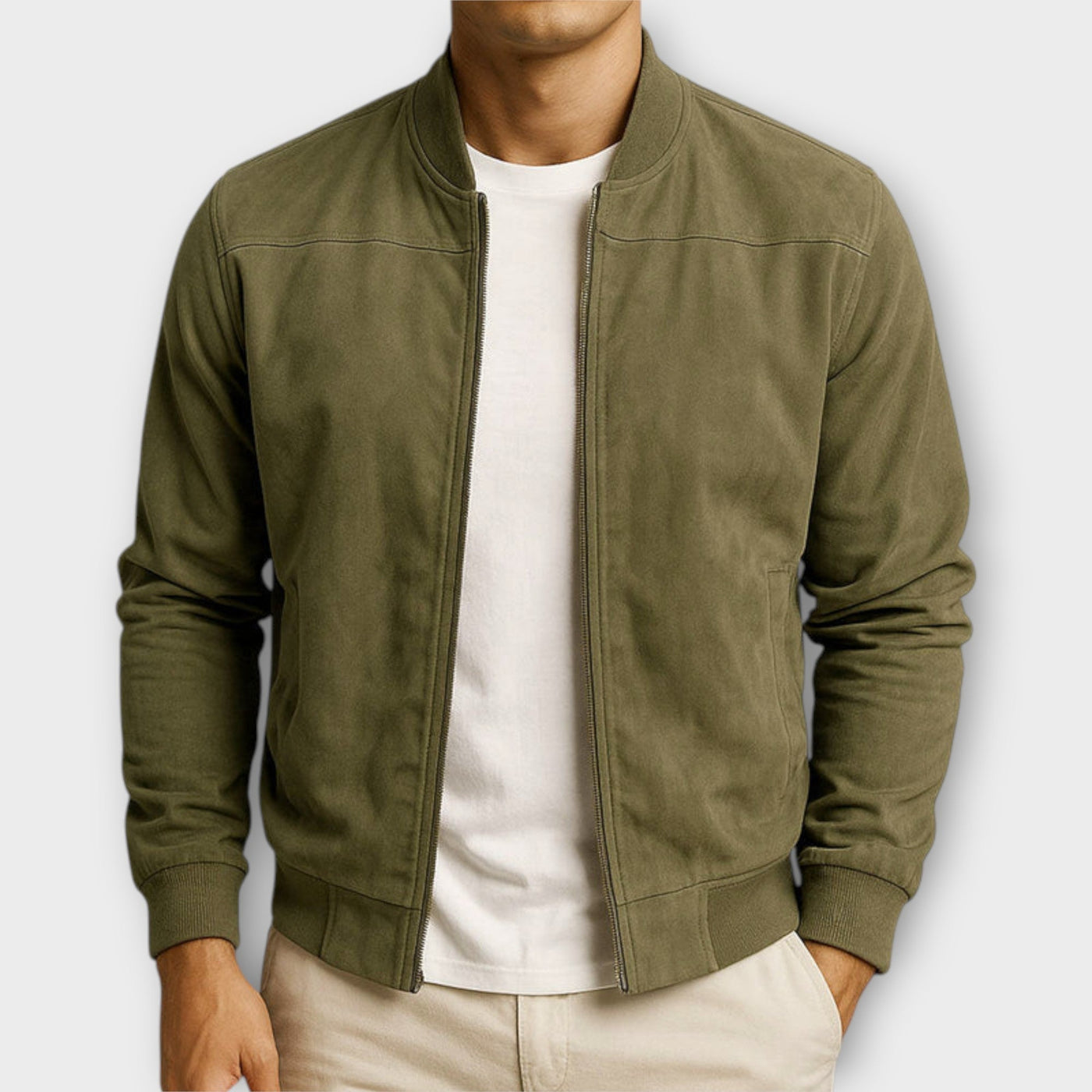 Ryan™ Veste Homme en Suédine – Élégance Discrète, Style Métropolitain