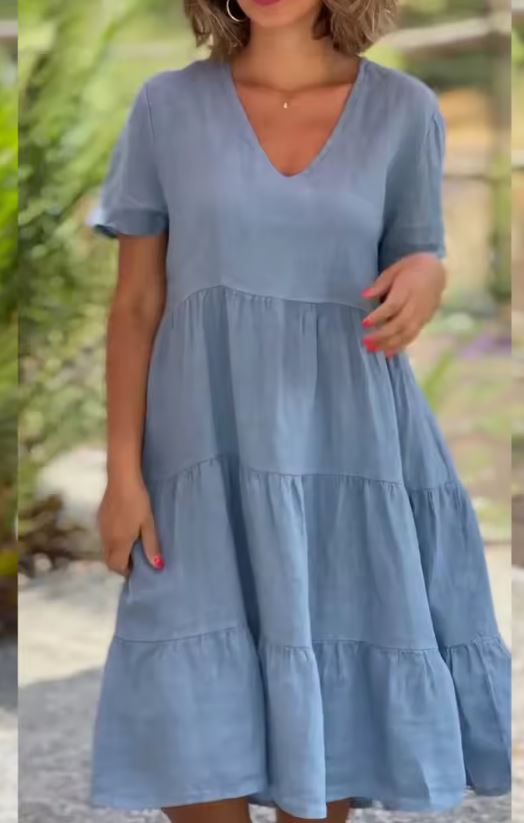 SOFIA | Robe d'été légère avec coupe fluide et style décontracté élégant